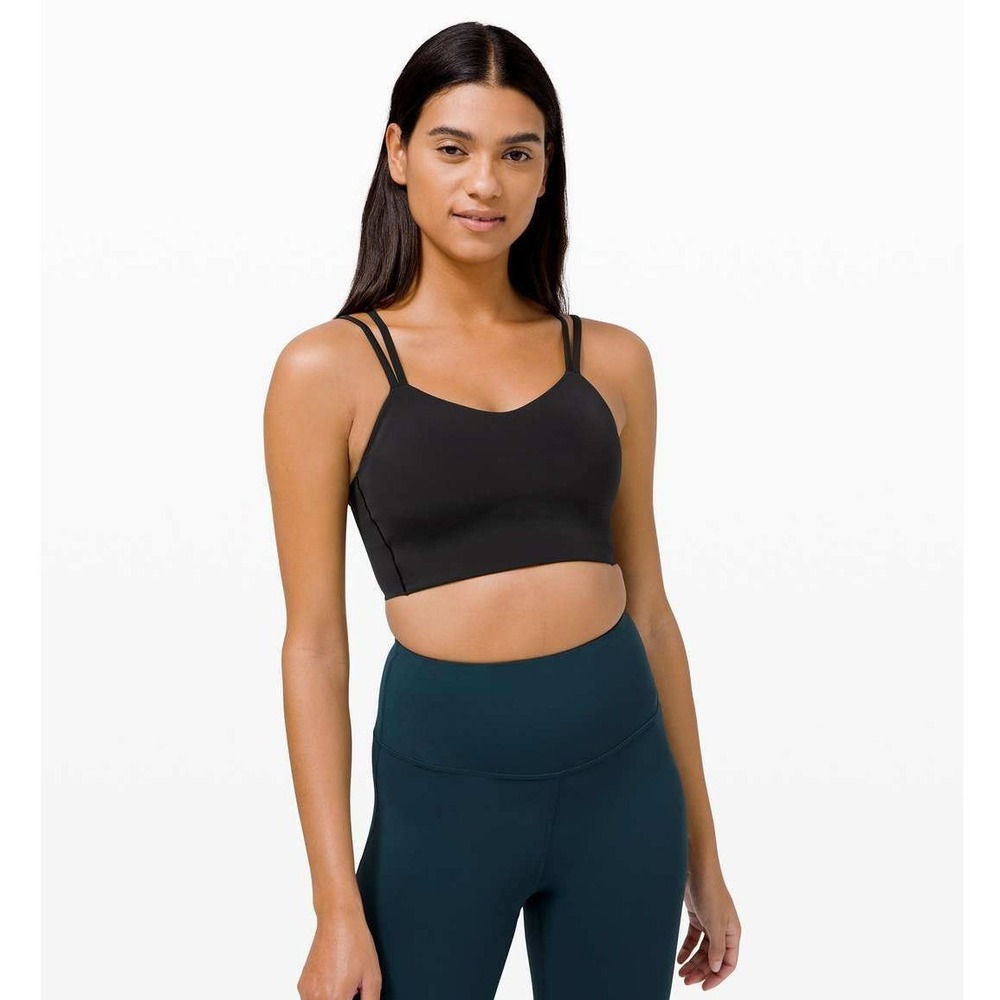 Lululemon Women's Black Like a Cloud Bra Long Line Light Support 8